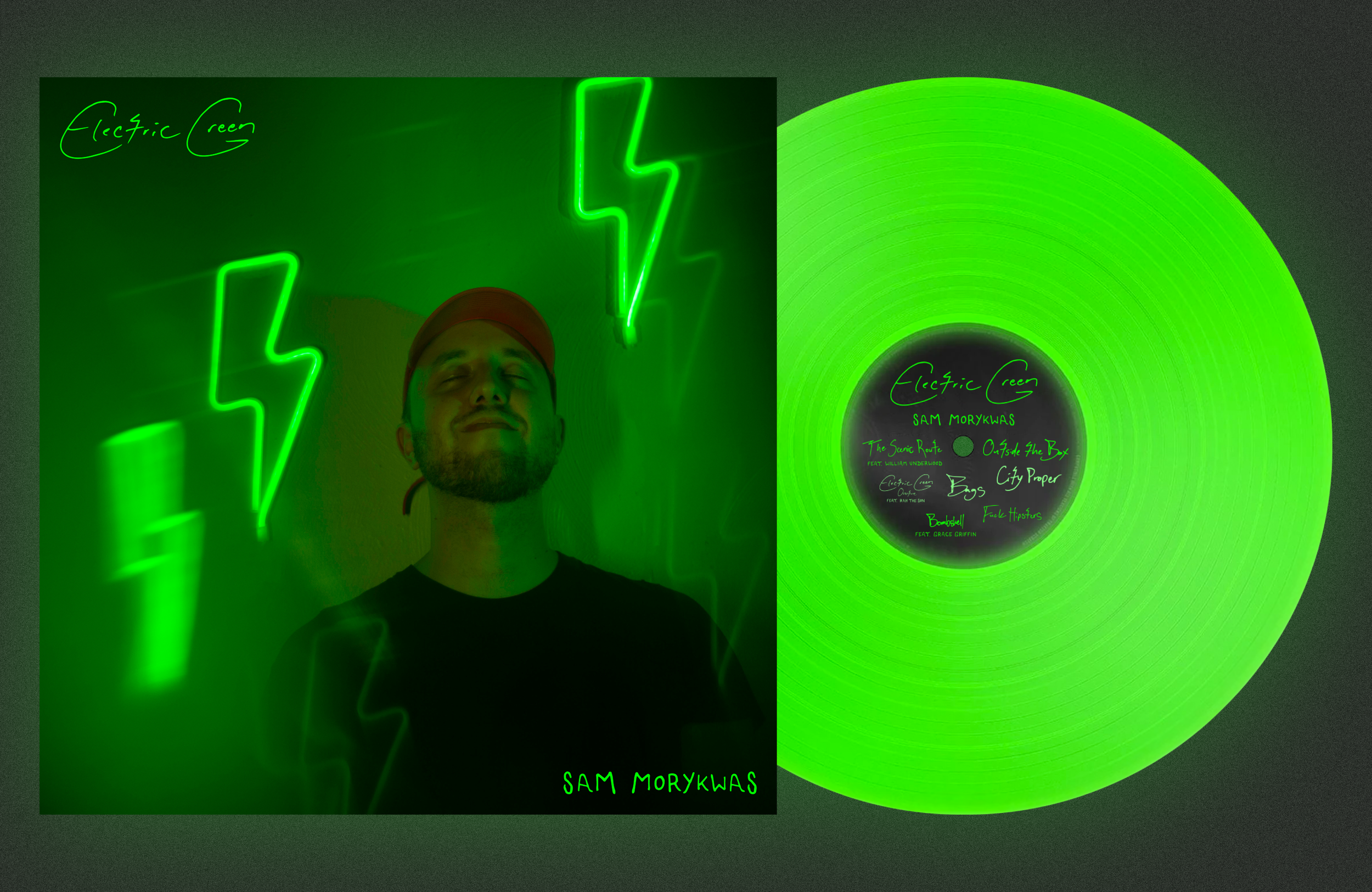 Electric Green Vinyl LP — Sam Morykwas